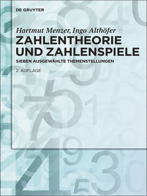cover image of Zahlentheorie und Zahlenspiele